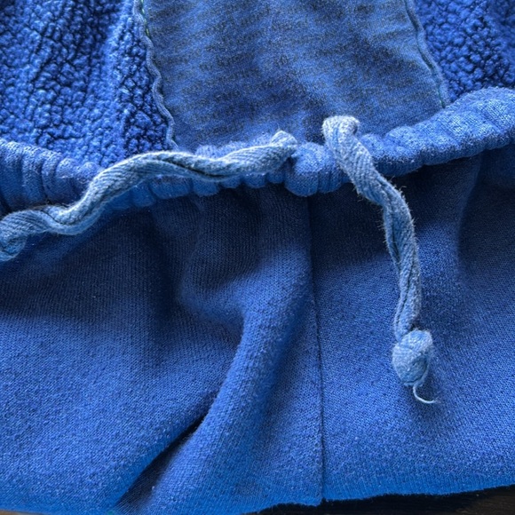 Aviator Nation Bolt Sweatpants Hand Sewn Blue Cinched Ankle Trendy Comfy Sz L - Picture 12 of 15